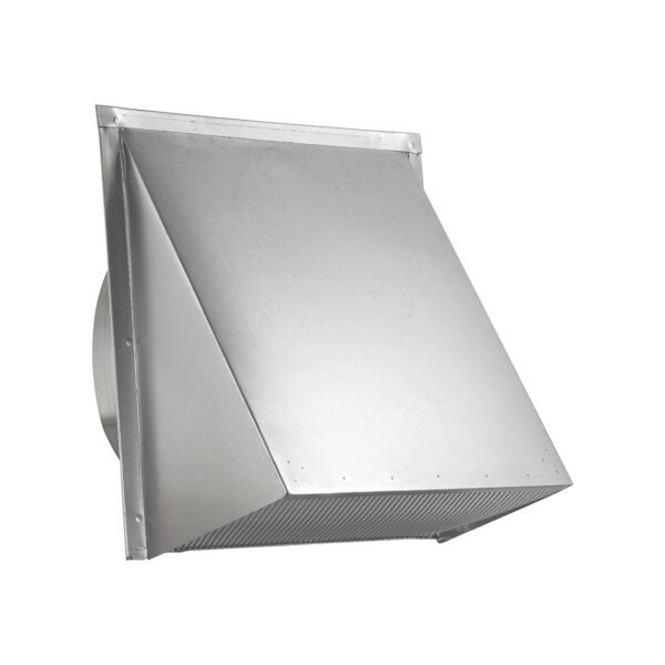 Aluminum Wall Exhaust Hood Exhaust Vent - Spring Damper - Screen - 3 inch Pipe - Angle