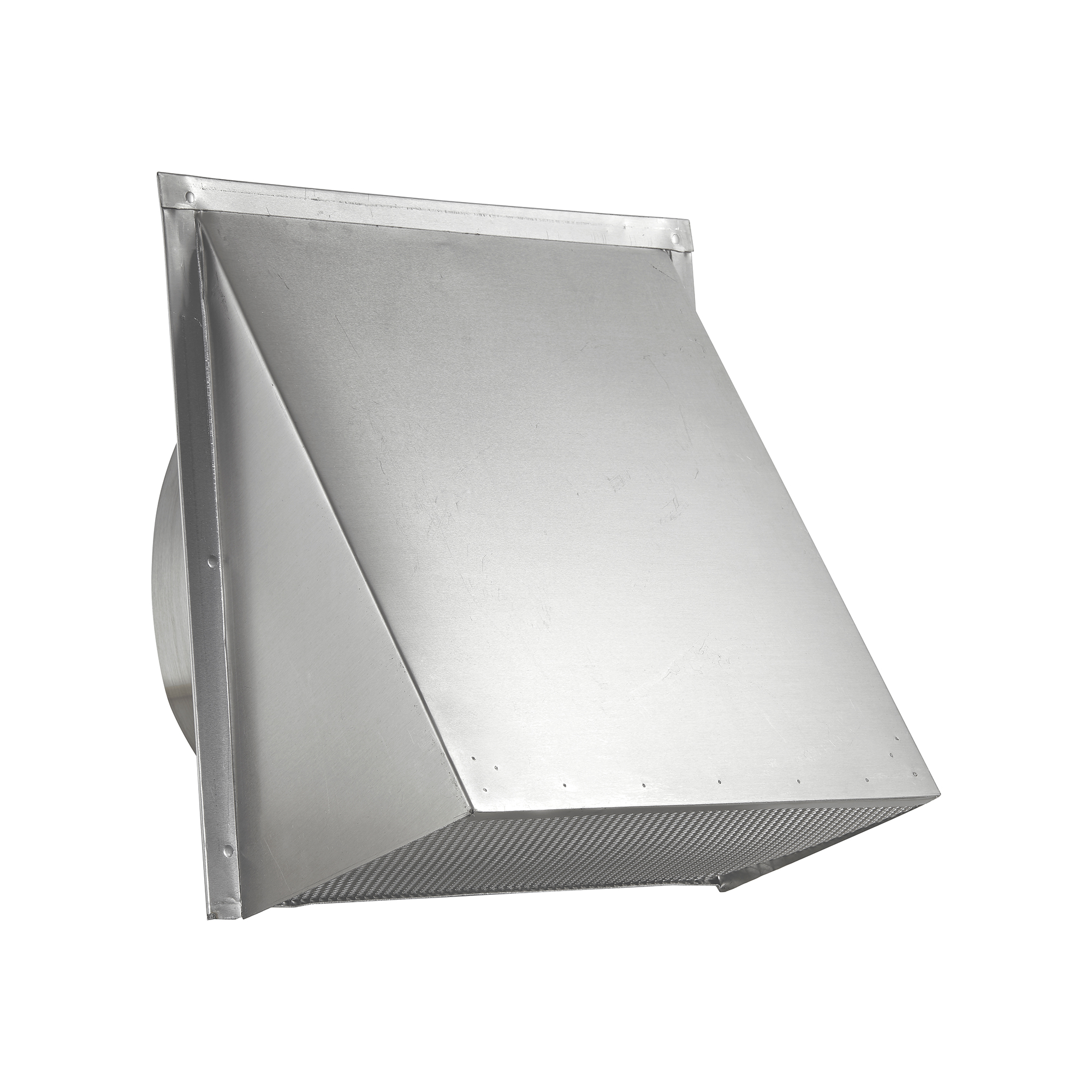 Aluminum Wall Exhaust Hood Exhaust Vent - Spring Damper - Screen - 3 inch Pipe - Angle