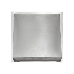 Aluminum Wall Exhaust Hood Exhaust Vent - Spring Damper - Screen - 3 inch Pipe - Front
