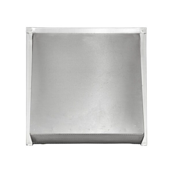 Aluminum Wall Exhaust Hood Exhaust Vent - Spring Damper - Screen - 3 inch Pipe - Front