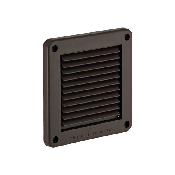 Brown Plastic Fresh Air Intake Vent (Mini Louver) - Front