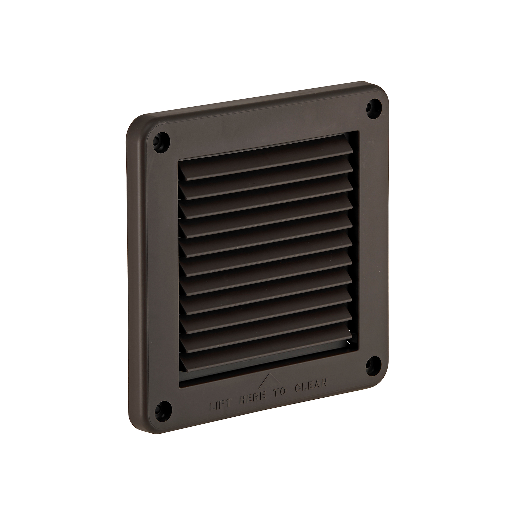604B-ML-01 Brown Plastic Fresh Air Intake Vent (Mini Louver) - Front