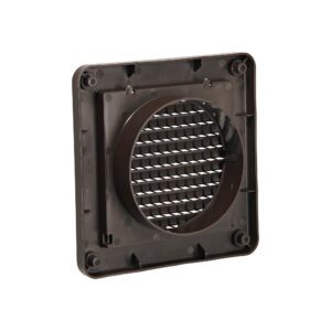 Intake Vent - 4 inch Brown Plastic Fresh Air Vent #604B-ML