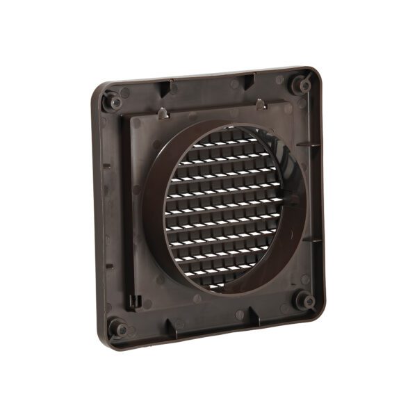 Brown Plastic Fresh Air Intake Vent (Mini Louver) - Back