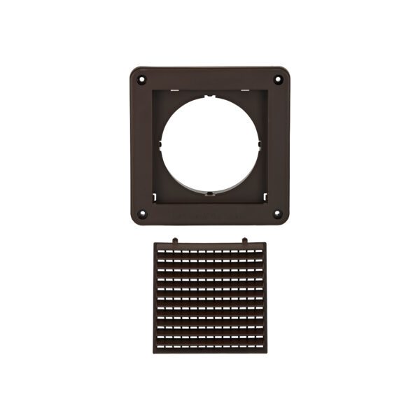 Brown Plastic Fresh Air Intake Vent (Mini Louver) - Unassembled
