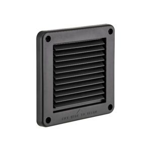 Intake Vent - 4 inch Black Plastic Fresh Air Vent #604BL-ML