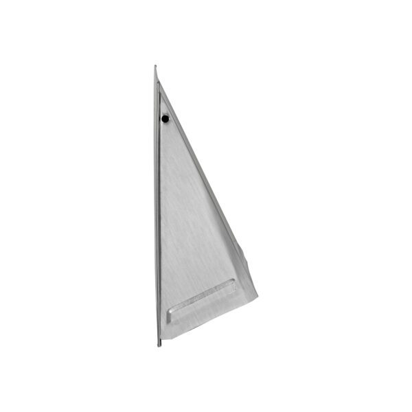 Aluminum Wall Exhaust Hood Bath Fan Vent - Damper - Wire Mesh Screen - Flush Mount - Side