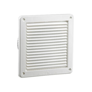 White Plastic Fresh Air Intake Vent (Mini Louver) - Angle