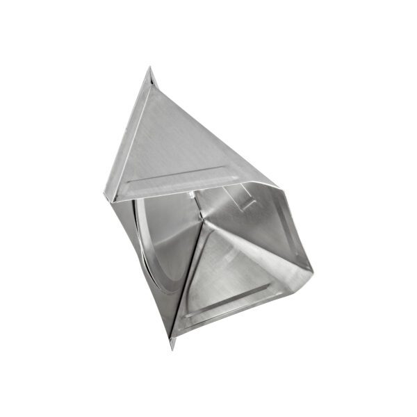 Aluminum Wall Exhaust Dryer Vent Hood - Damper - Flush Mount - Closed