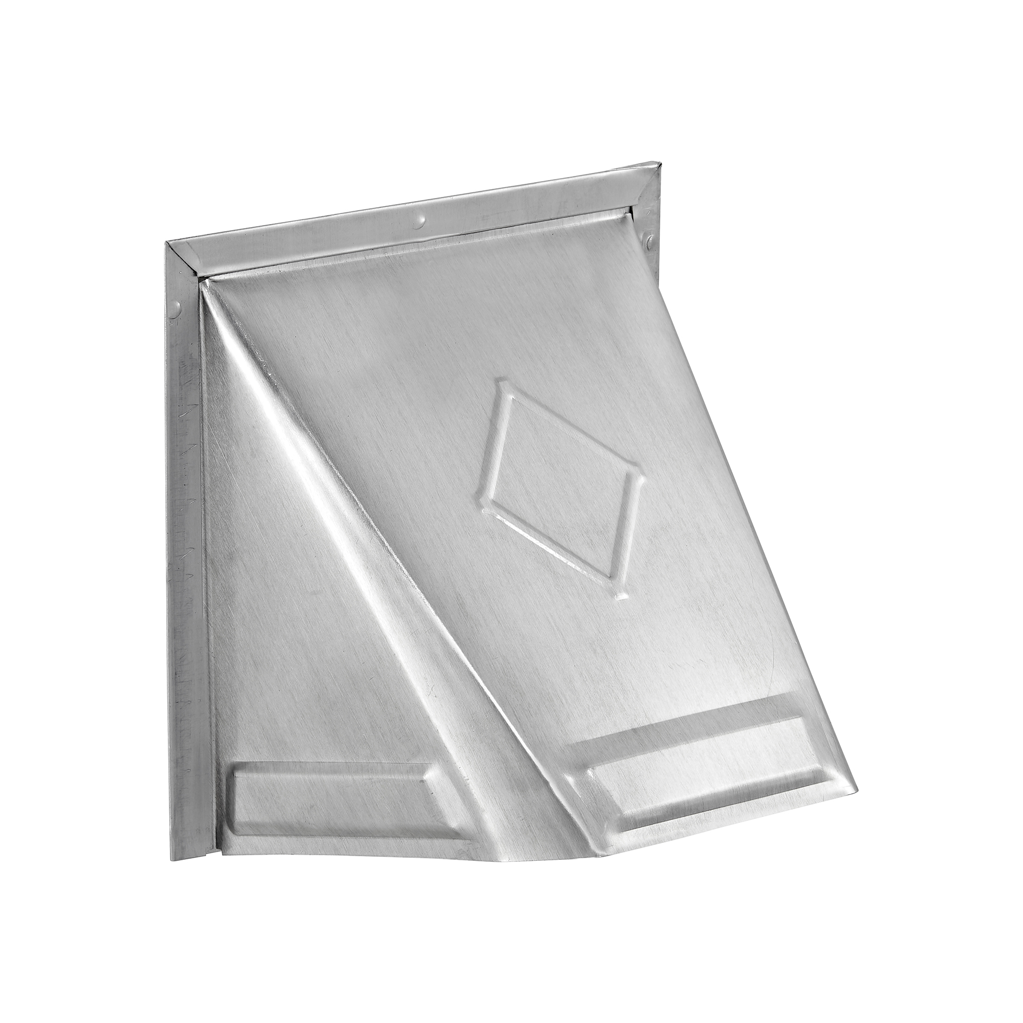 3440NT-003 Aluminum Wall Exhaust Dryer Vent Hood - Damper - Flush Mount - Front