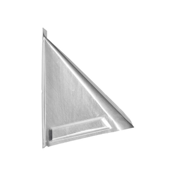 Aluminum Wall Exhaust Dryer Vent Hood - Damper - Flush Mount - Side