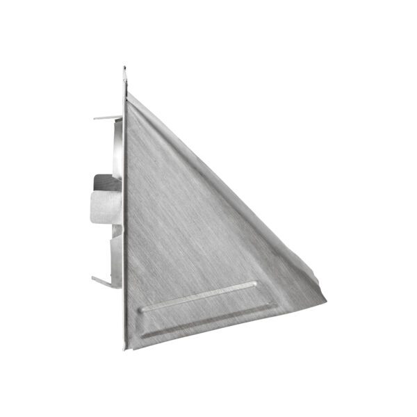 Aluminum Wall Exhaust Hood Bath Fan Vent - Damper - Bug Screen - Flush Mount - Side