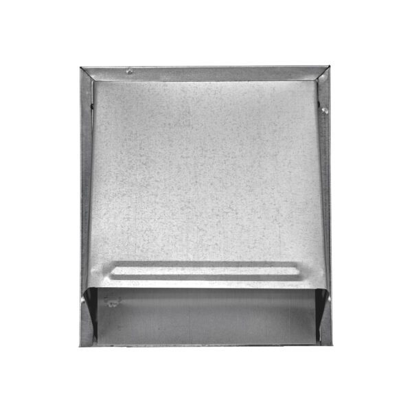 Galvanized Steel Wall Exhaust Hood Bath Fan Vent - Damper - Front