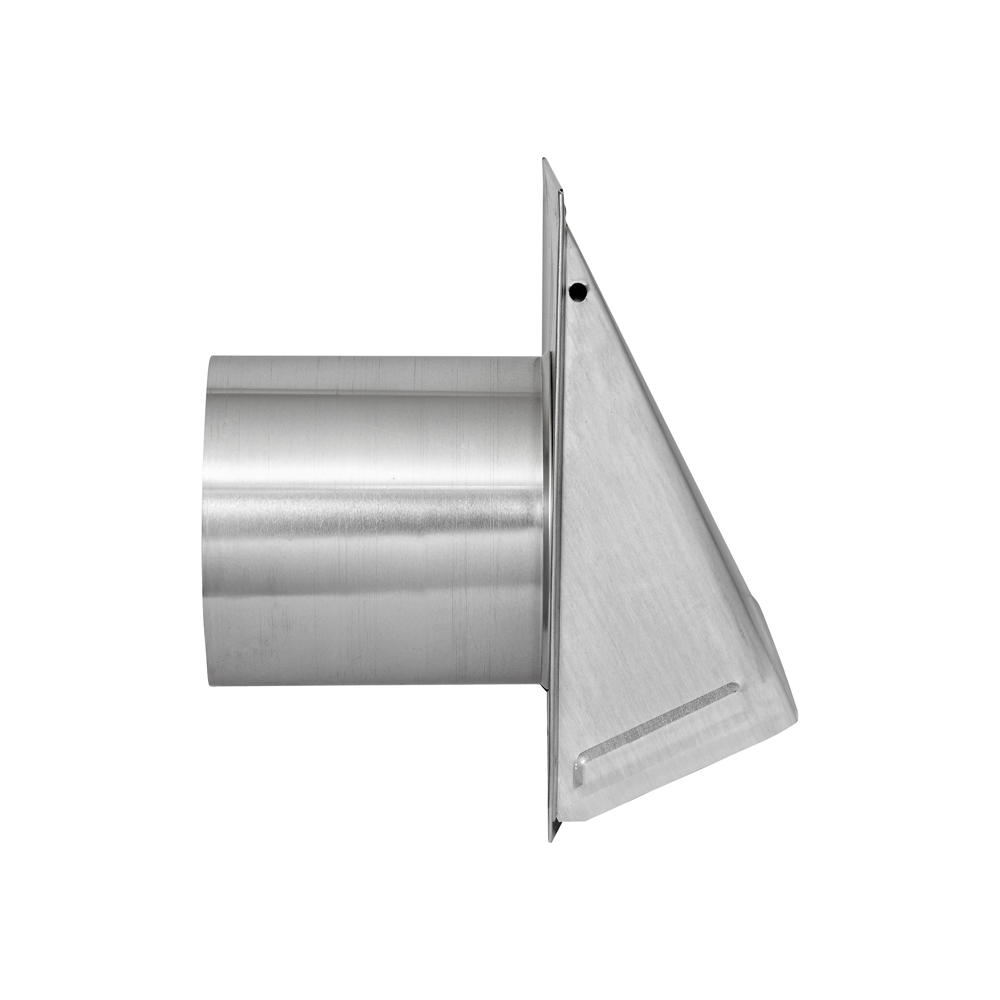 3460MS-6-05 Aluminum Wall Exhaust Hood Bath Fan Vent - Damper - Wire Mesh Screen - 6 inch Pipe - Side
