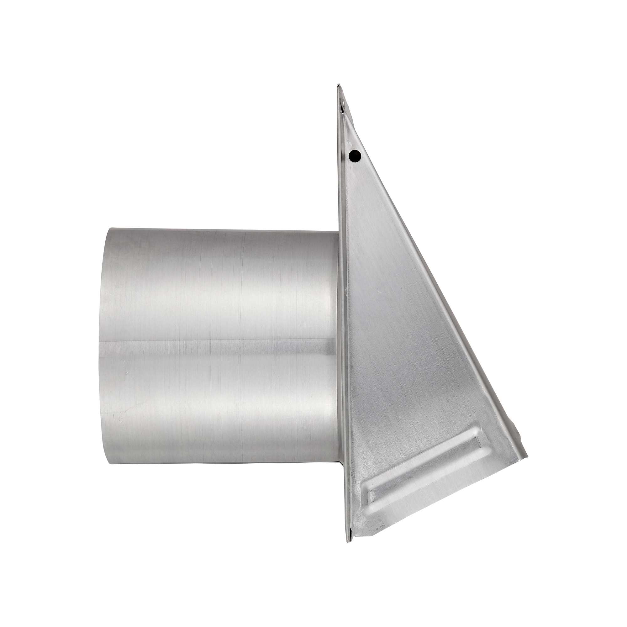 3460MS-6-06 Aluminum Wall Exhaust Hood Bath Fan Vent - Damper - Wire Mesh Screen - 6 inch Pipe - Side