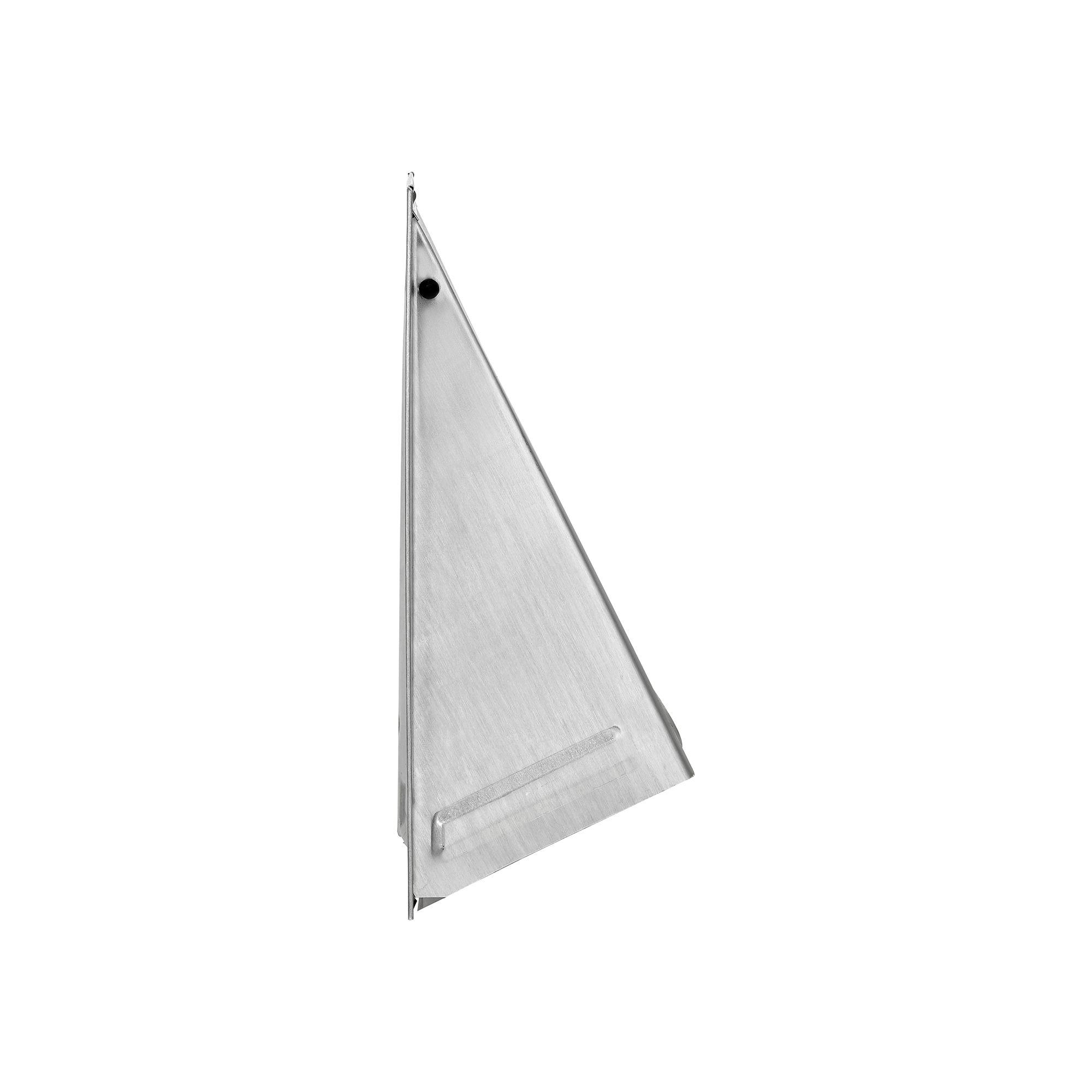 Aluminum Wall Exhaust Hood Bath Fan Vent - Damper - Side