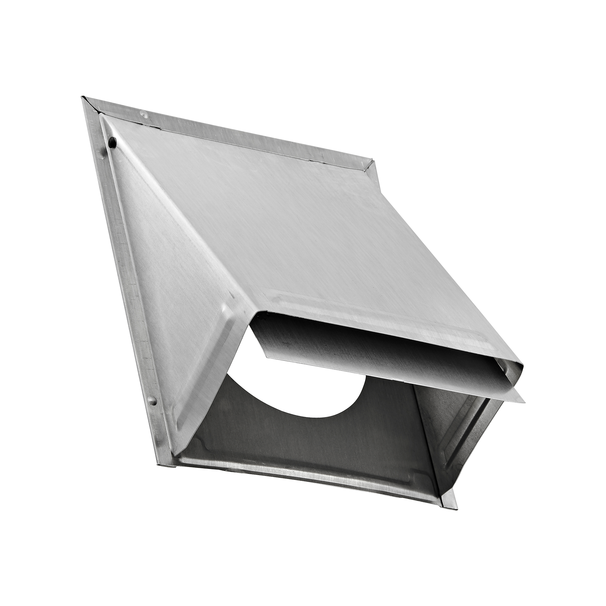 Aluminum Wall Exhaust Hood Bath Fan Vent - Damper - Front
