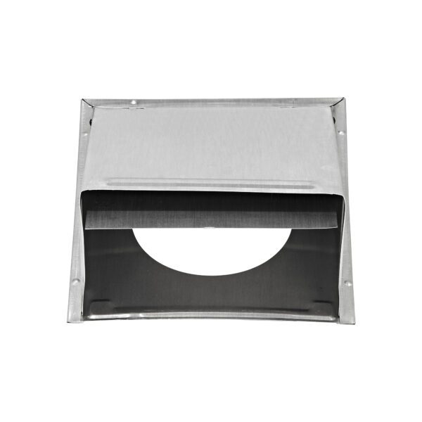 Aluminum Wall Exhaust Hood Bath Fan Vent - Damper - Front Open