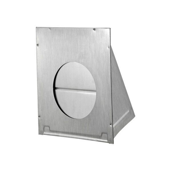 Aluminum Wall Exhaust Hood Bath Fan Vent - Damper - Back
