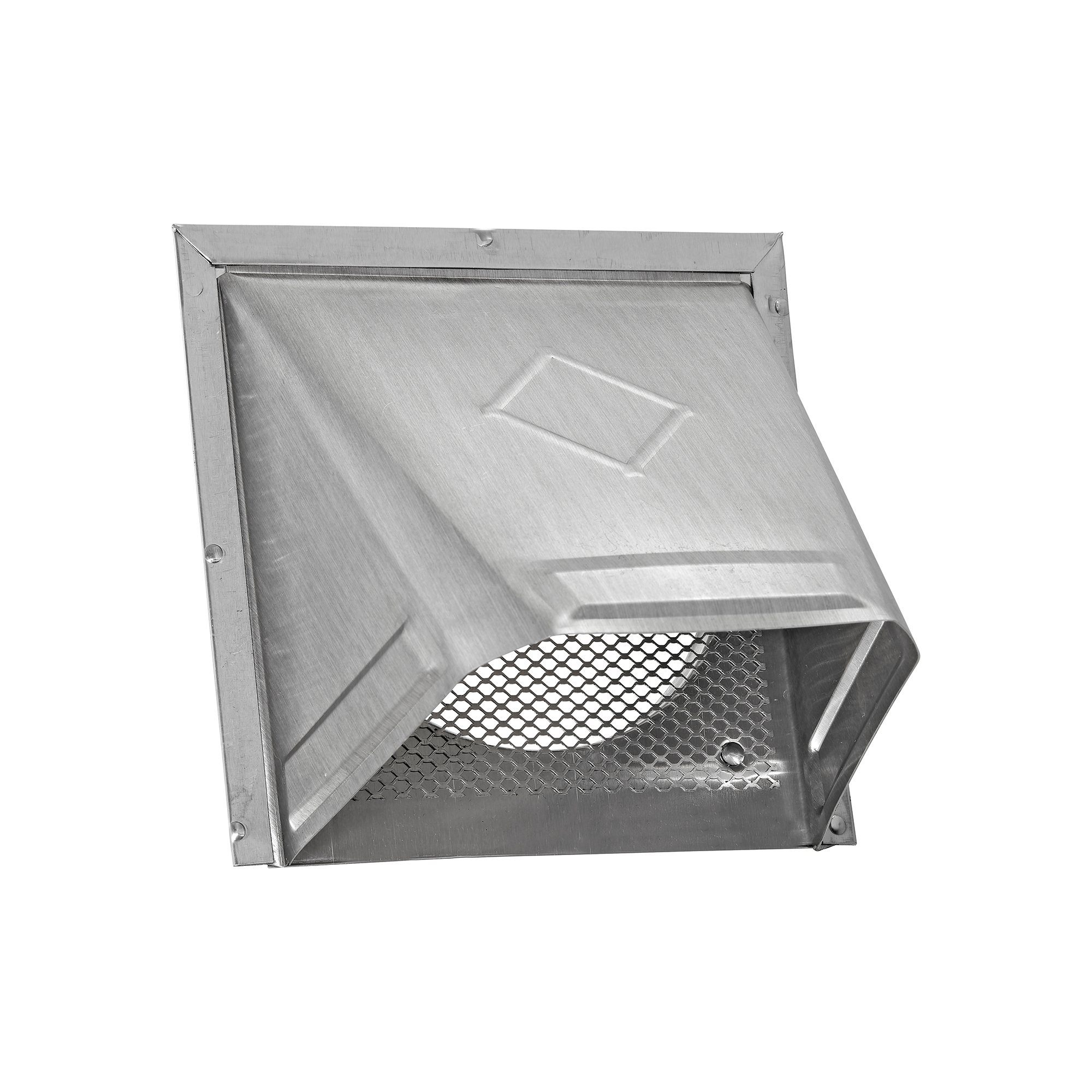 Aluminum Wall Fresh Air Intake Vent - Screen (No Damper) - Front