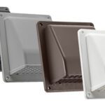 Wall Exhaust and Fresh Air Intake Plastic Vents