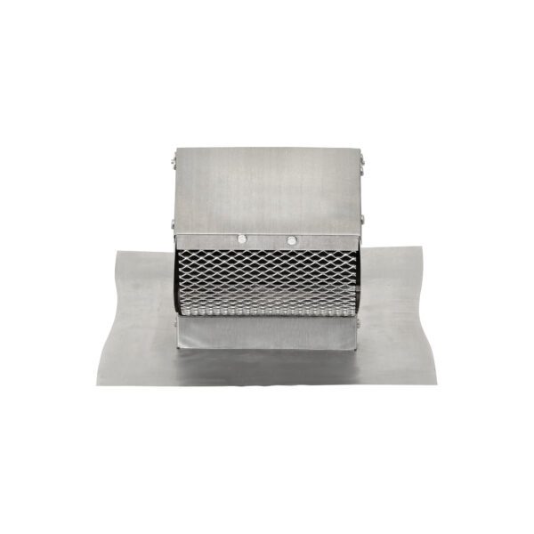 4 inch Aluminum Roof Exhaust Vent - Damper - Screen - No Collar - Front