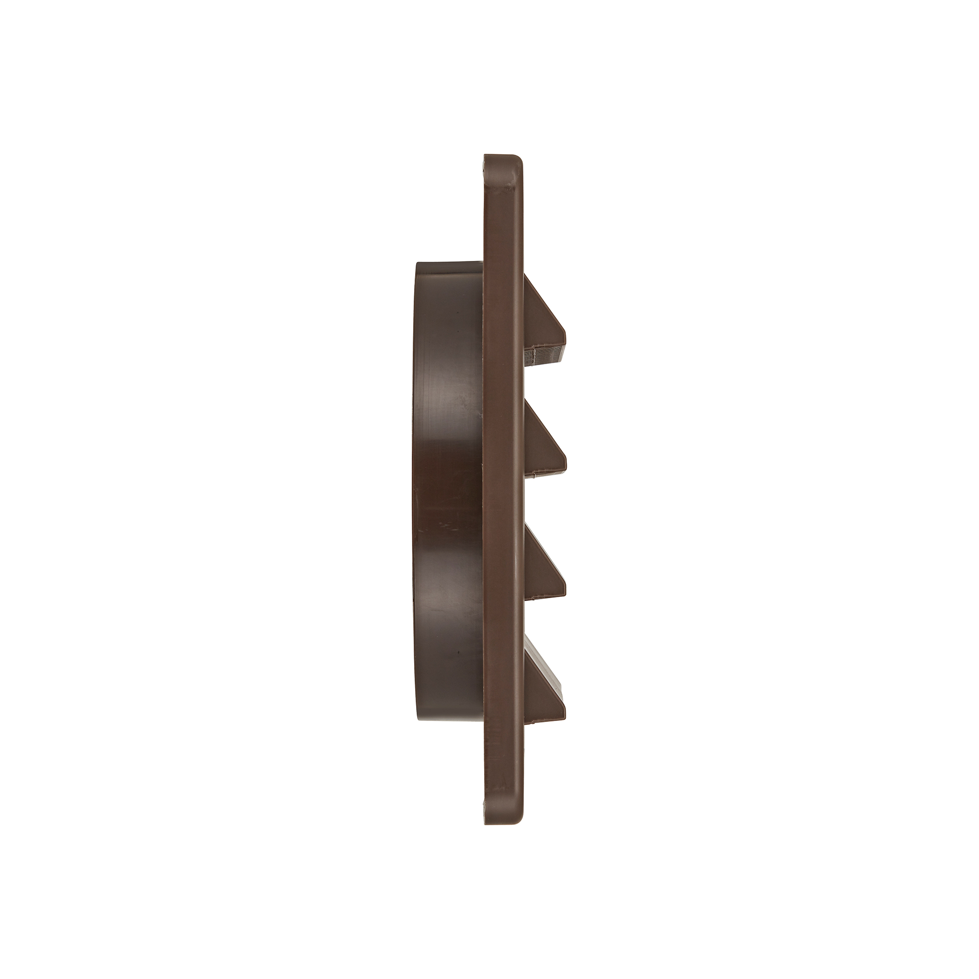 606B-03 Brown Plastic Fresh Air Intake Vent (Rain Guard) - Removable Screen - Side