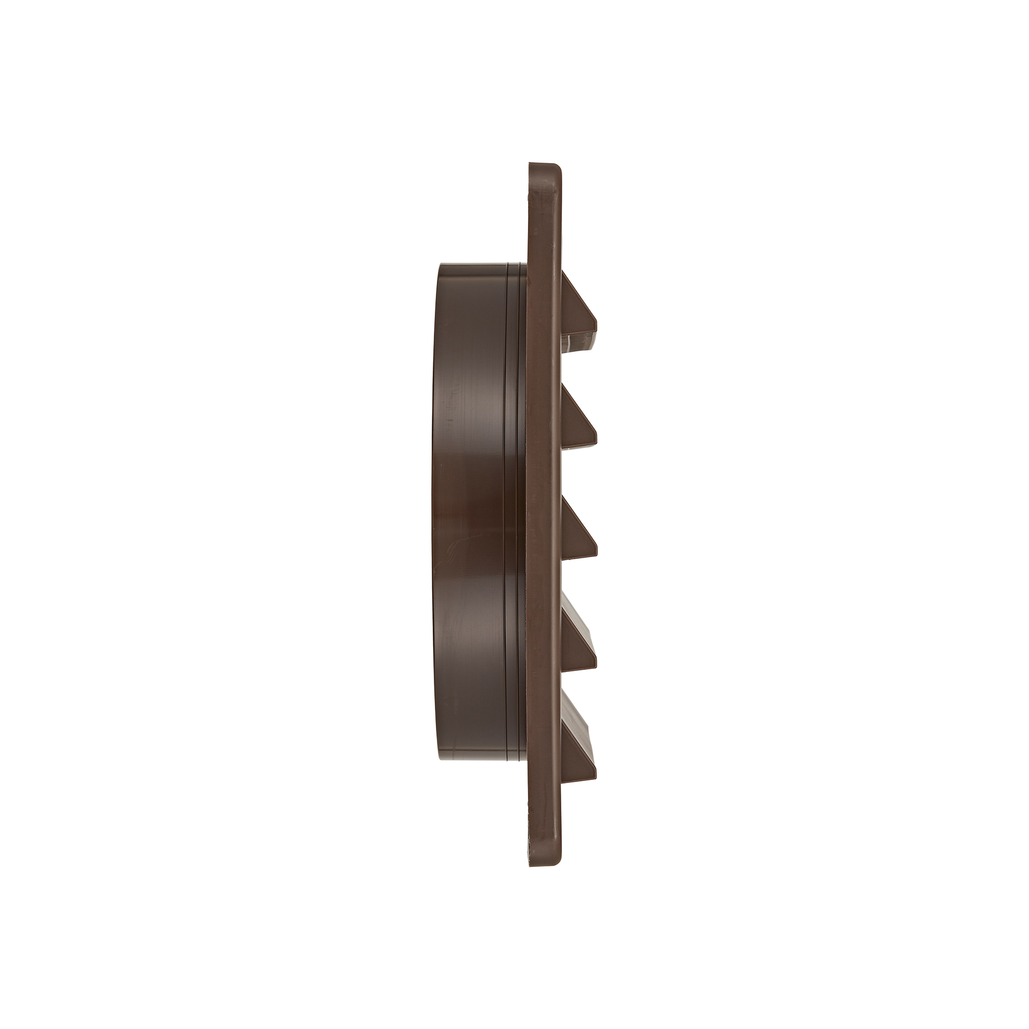 Brown Plastic Fresh Air Intake Vent (Rain Guard) - Removable Screen - Side