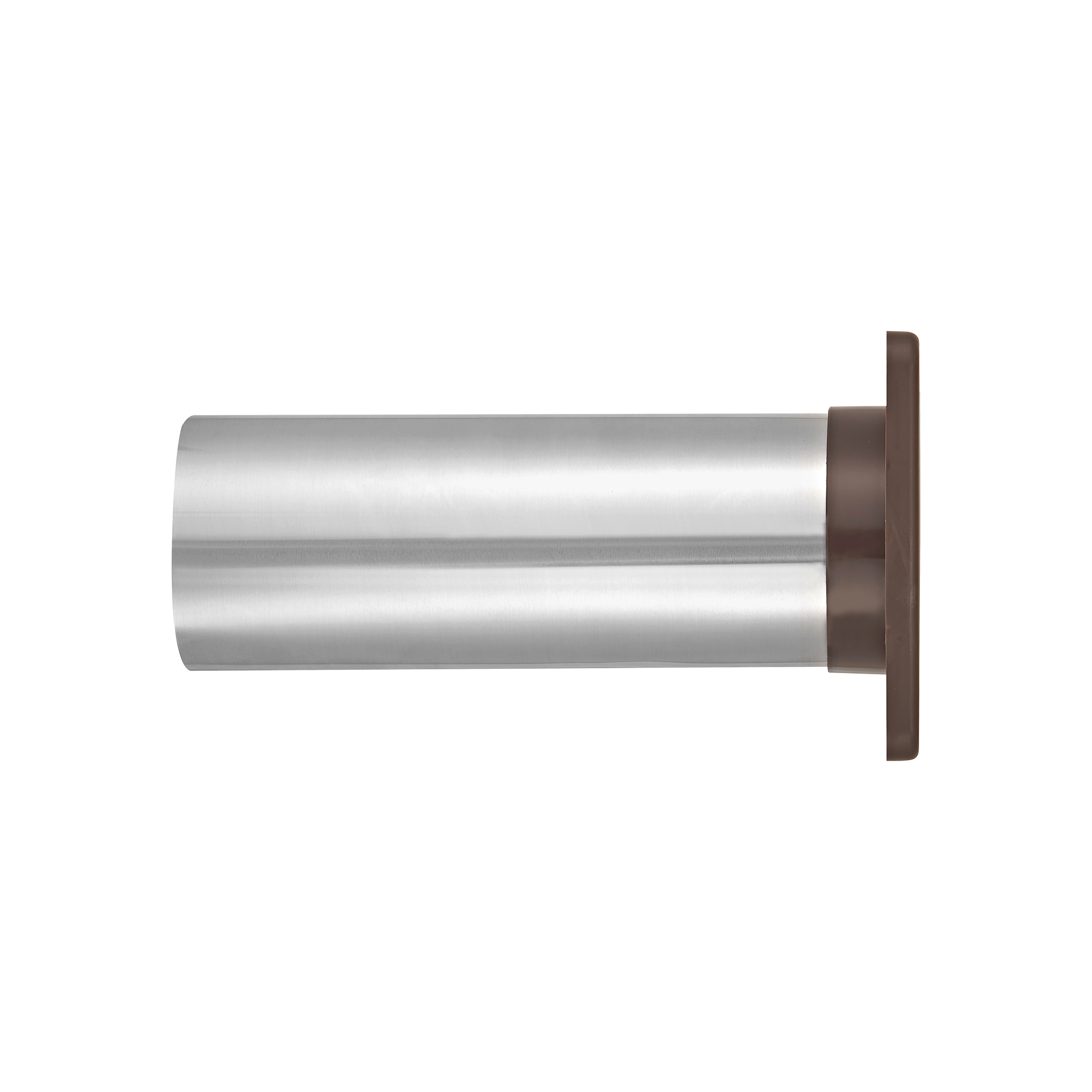 1422BTP-03 Brown Plastic Wall Exhaust Single Flap Dryer Vent - 11 inch Pipe - Side