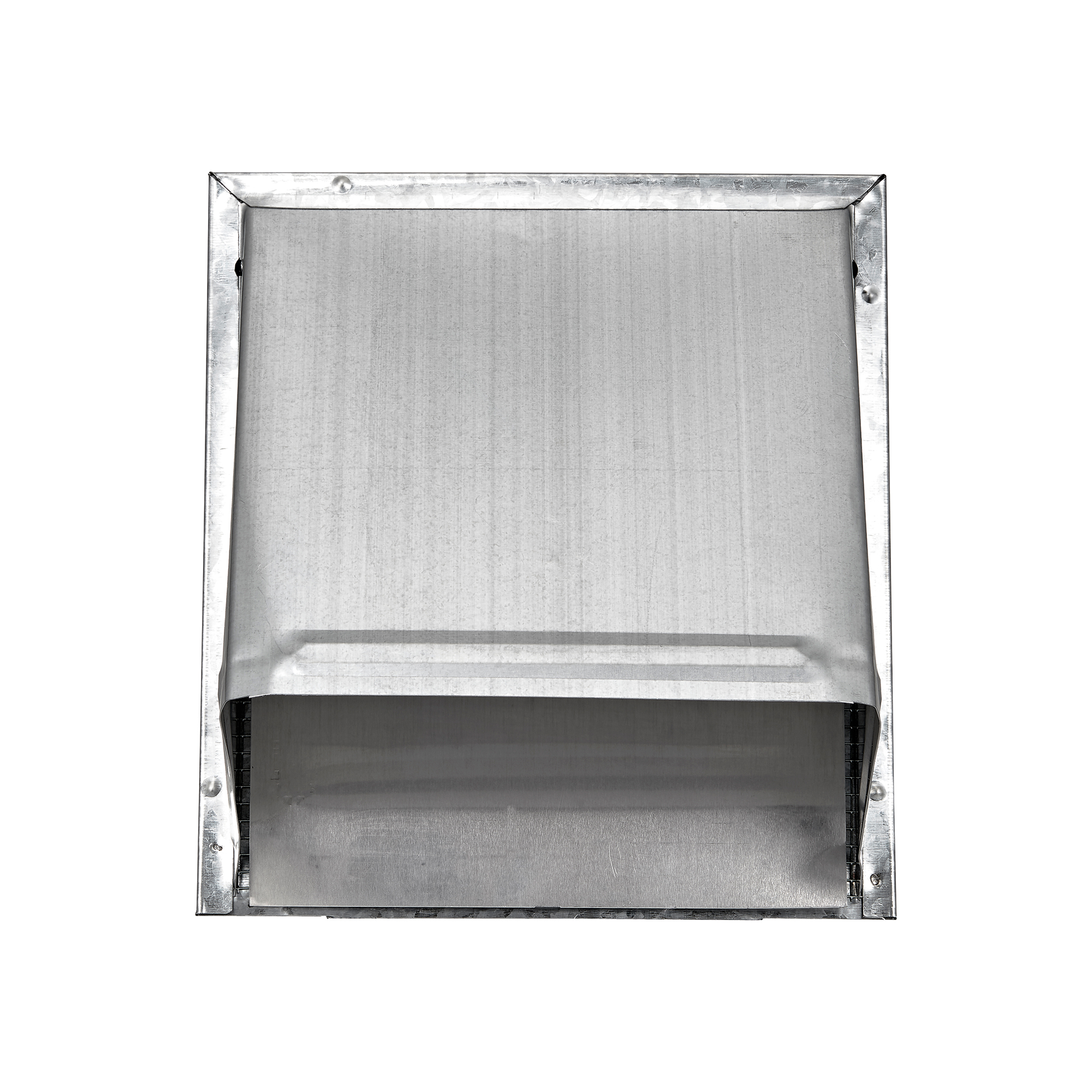 3460GMS-04 Galvanized Steel Wall Exhaust Hood Bath Fan Vent - Damper - Wire Mesh Screen - 3 inch Pipe - Front Closed