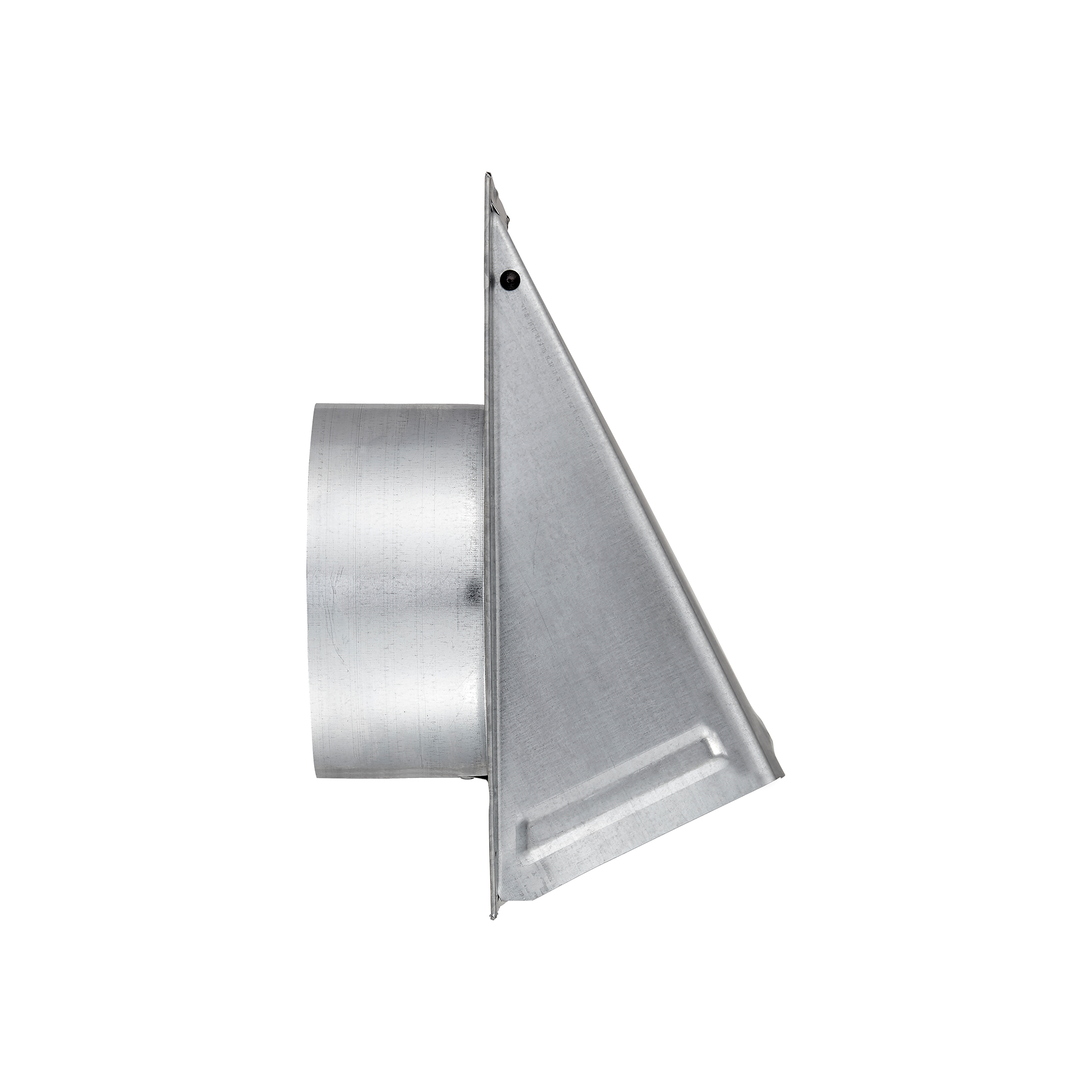 3460GMS-06 Galvanized Steel Wall Exhaust Hood Bath Fan Vent - Damper - Wire Mesh Screen - 3 inch Pipe - Side