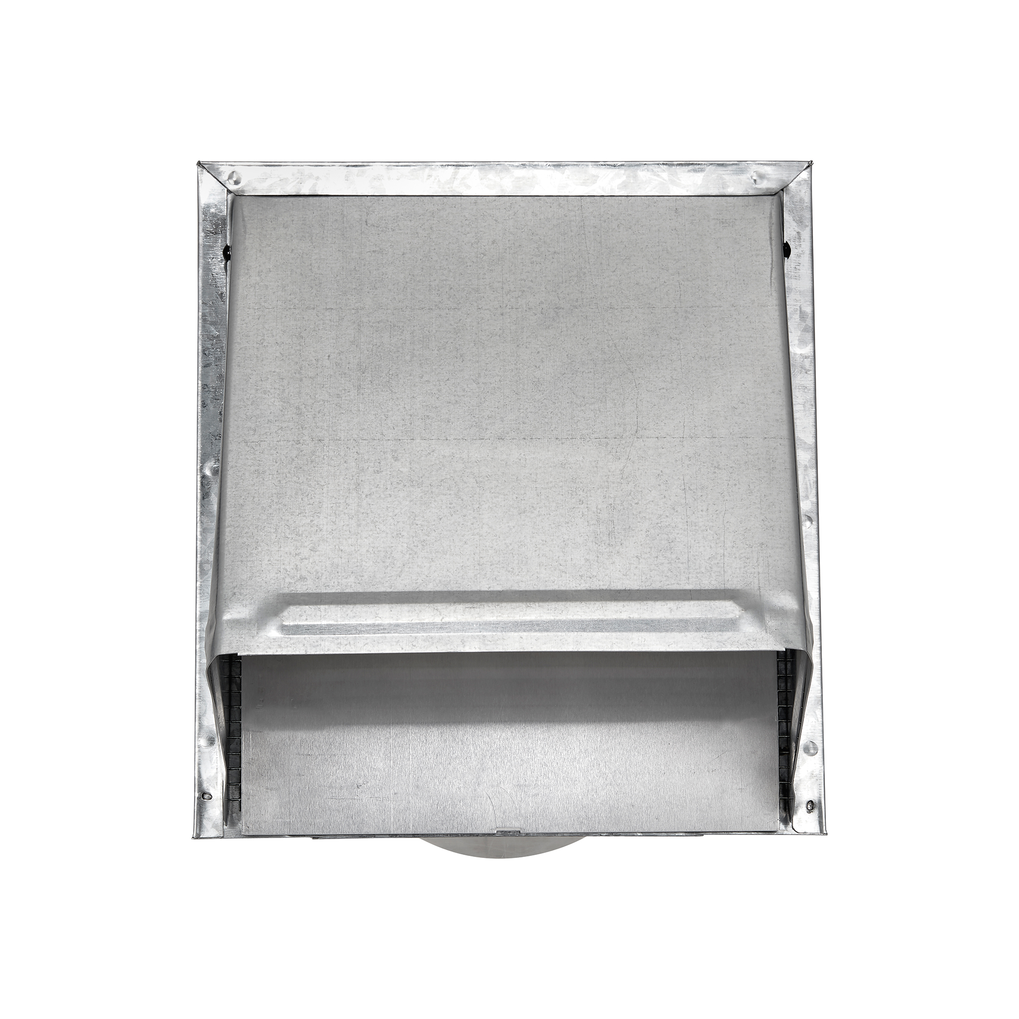 Galvanized Steel Wall Exhaust Hood Bath Fan Vent - Damper - Wire Mesh Screen - 6 inch Pipe - Front Closed
