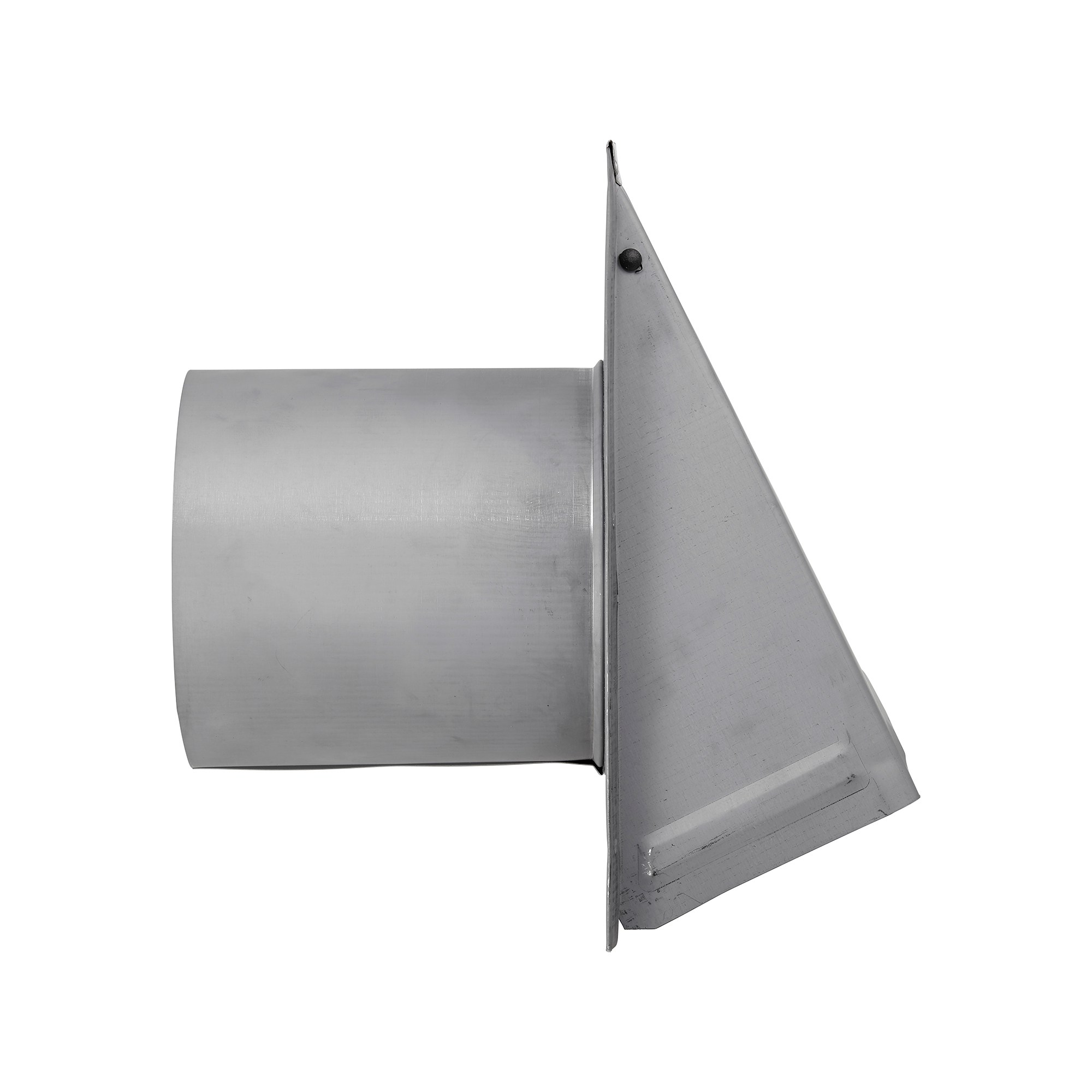 3460GMS-6-PG-05 (Paint Grade) Steel Wall Exhaust Hood Bath Fan Vent - Damper - Wire Mesh Screen - 6 inch Pipe - Side