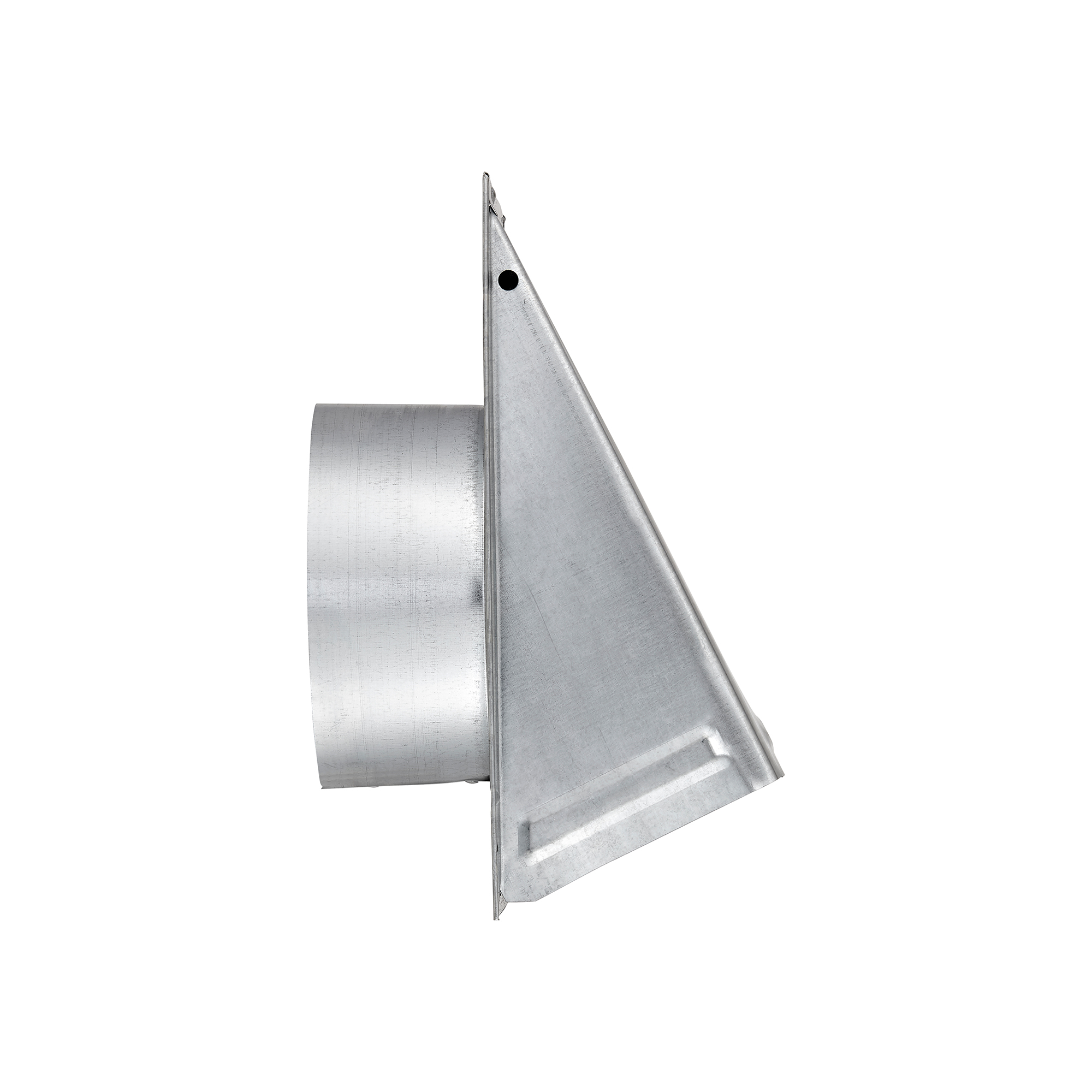 3460GNDMS-04 Galvanized Steel Wall Fresh Air Intake Vent (No Damper) Wire Mesh Screen - 3 inch Pipe - Side