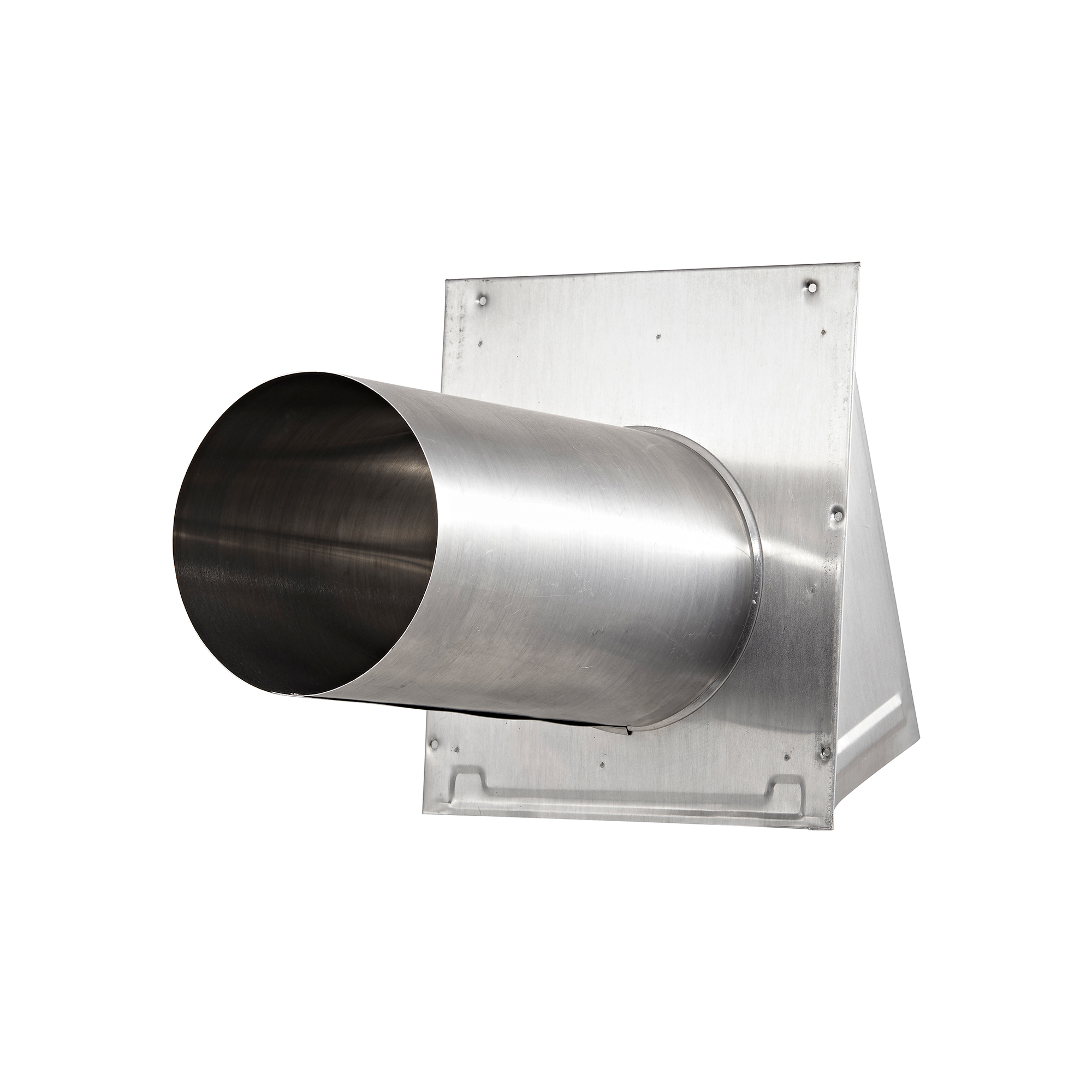 3460MS-11-07 Aluminum Wall Exhaust Hood Bath Fan Vent - Damper - Wire Mesh Screen - 11 inch Pipe - Back