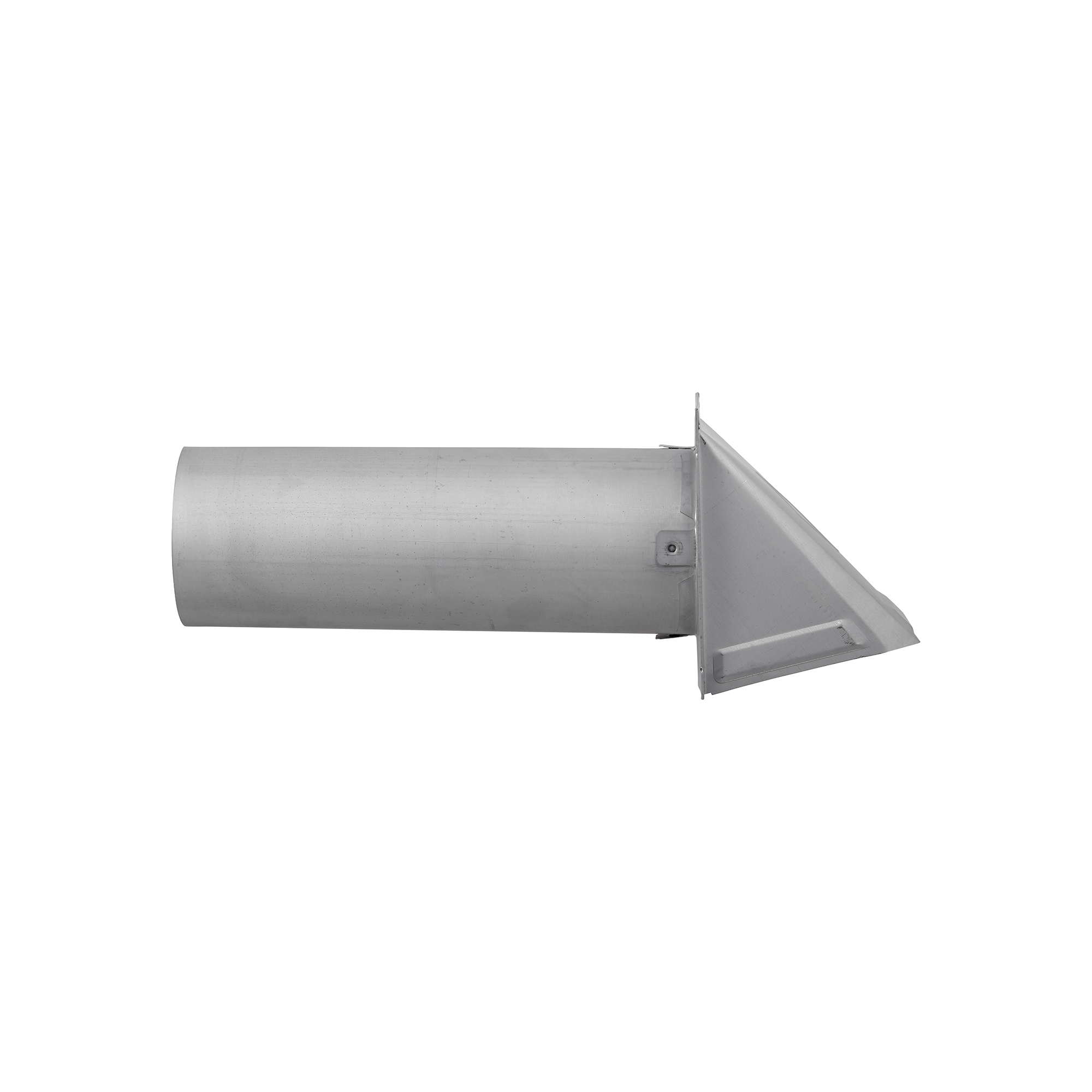 3440G-PG-04 4 inch (Paint Grade) Steel Wall Exhaust Hood Dryer Vent - Damper - 12 inch Pipe - Side