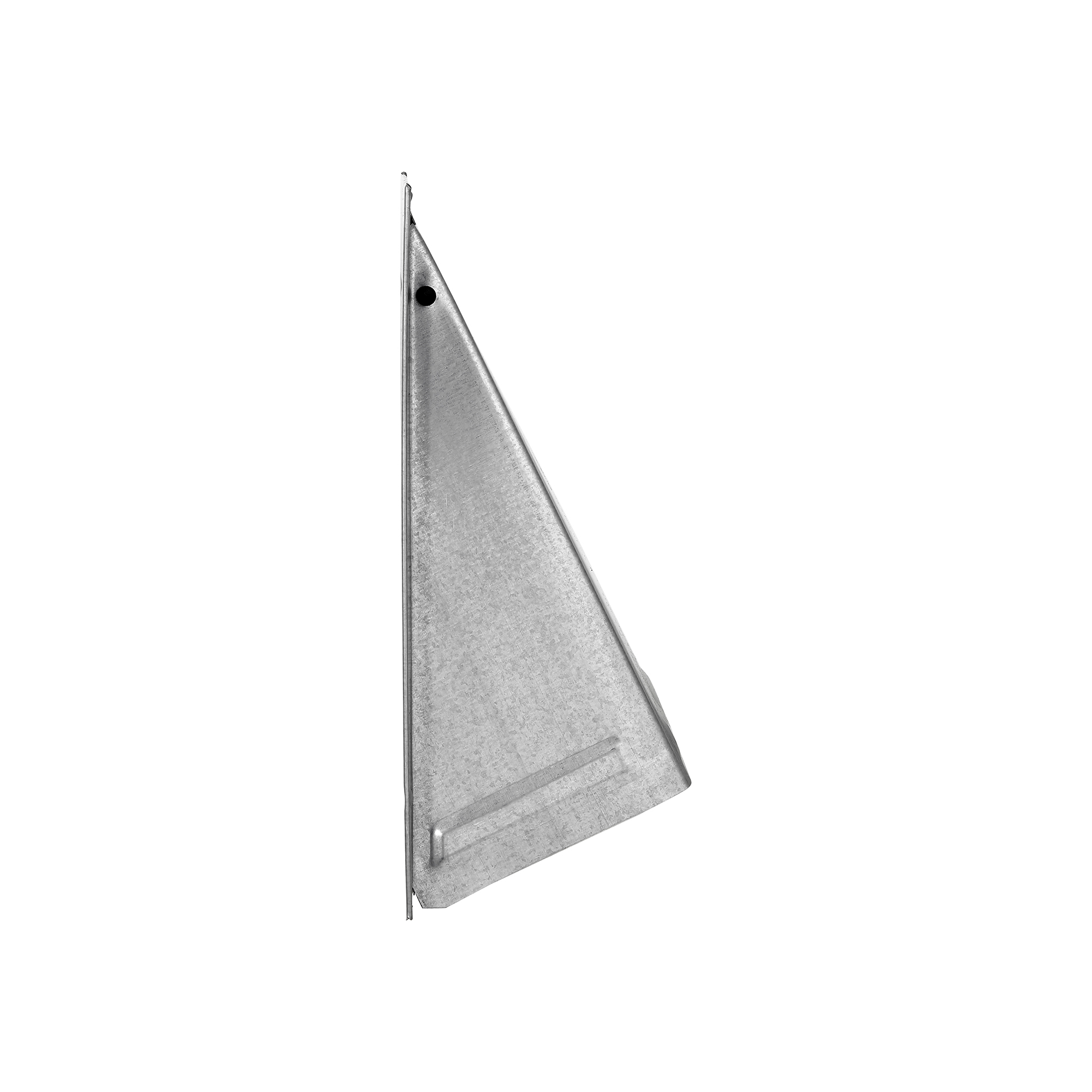 3460GMSNT-05 Galvanized Steel Wall Exhaust Hood Bath Fan Vent - Damper - Wire Mesh Screen - Flush Mount - Side