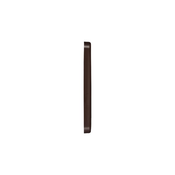 Brown Plastic Wall Dryer Vent (Louvered) - Flush Mount - Side