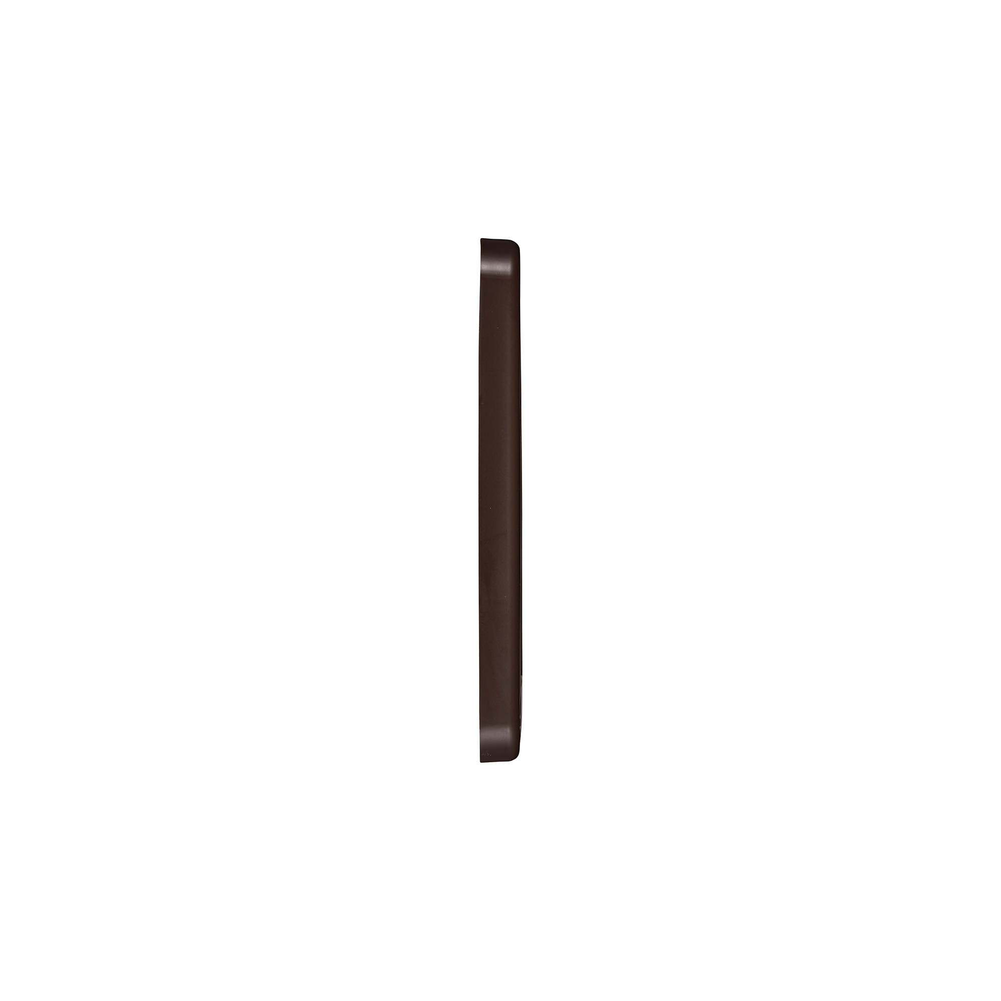 1423B-NC-03 Brown Plastic Wall Dryer Vent (Louvered) - Flush Mount - Side