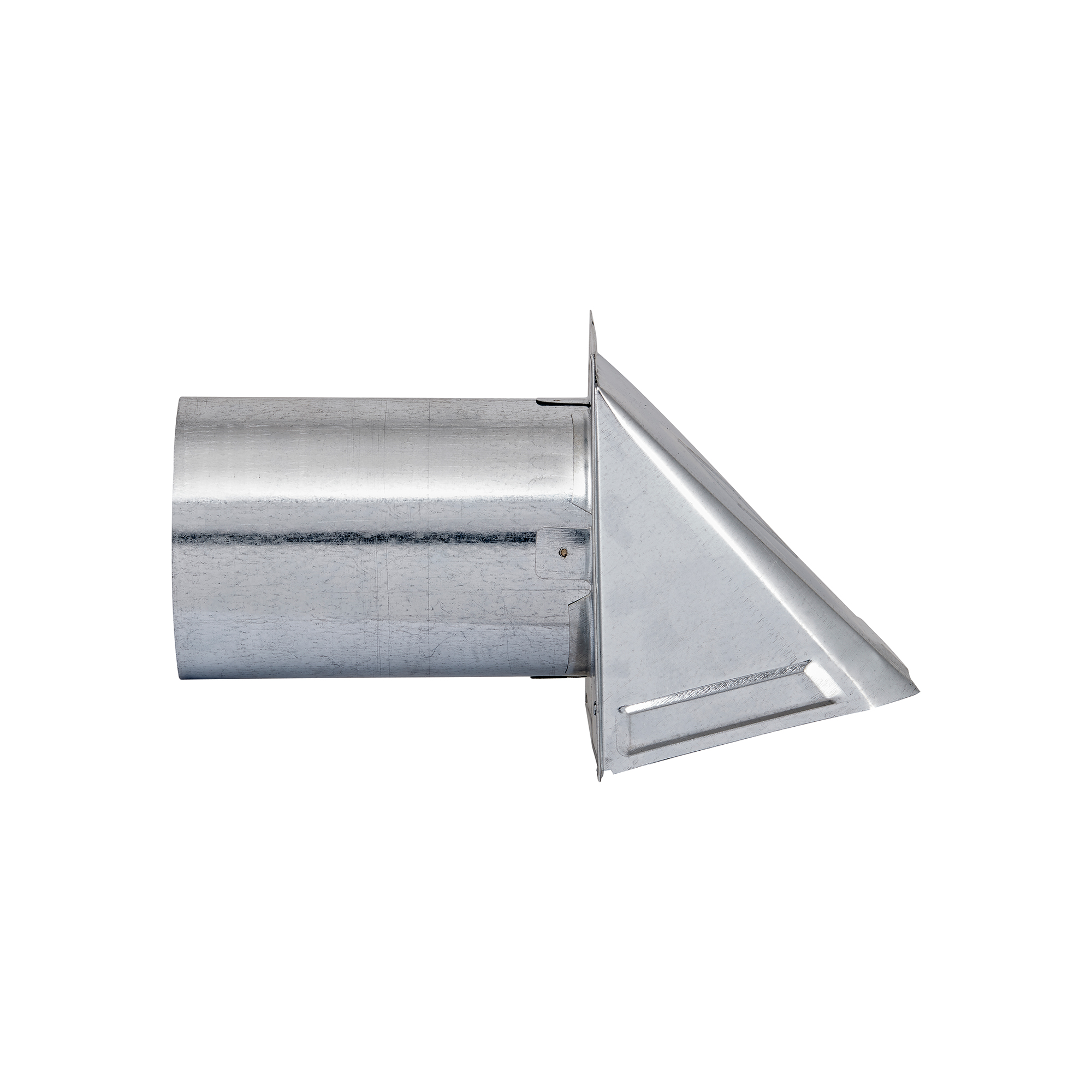 34400GMS-6-04 Galvanized Steel Wall Exhaust Hood Bath Fan Vent - Damper - Screen - 6 inch Pipe - Side