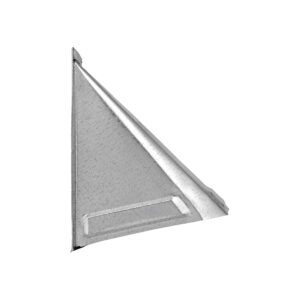 Galvanized Steel Wall Exhaust Bath Fan Vent Hood - Damper - 1/4 inch Wire Mesh Screen - Flush Mount - Side