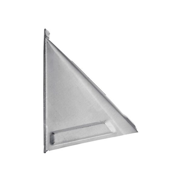 Paint Grade Steel Wall Exhaust Bath Fan Vent Hood - Damper - 1/4 inch Wire Mesh Screen - Flush Mount - Side