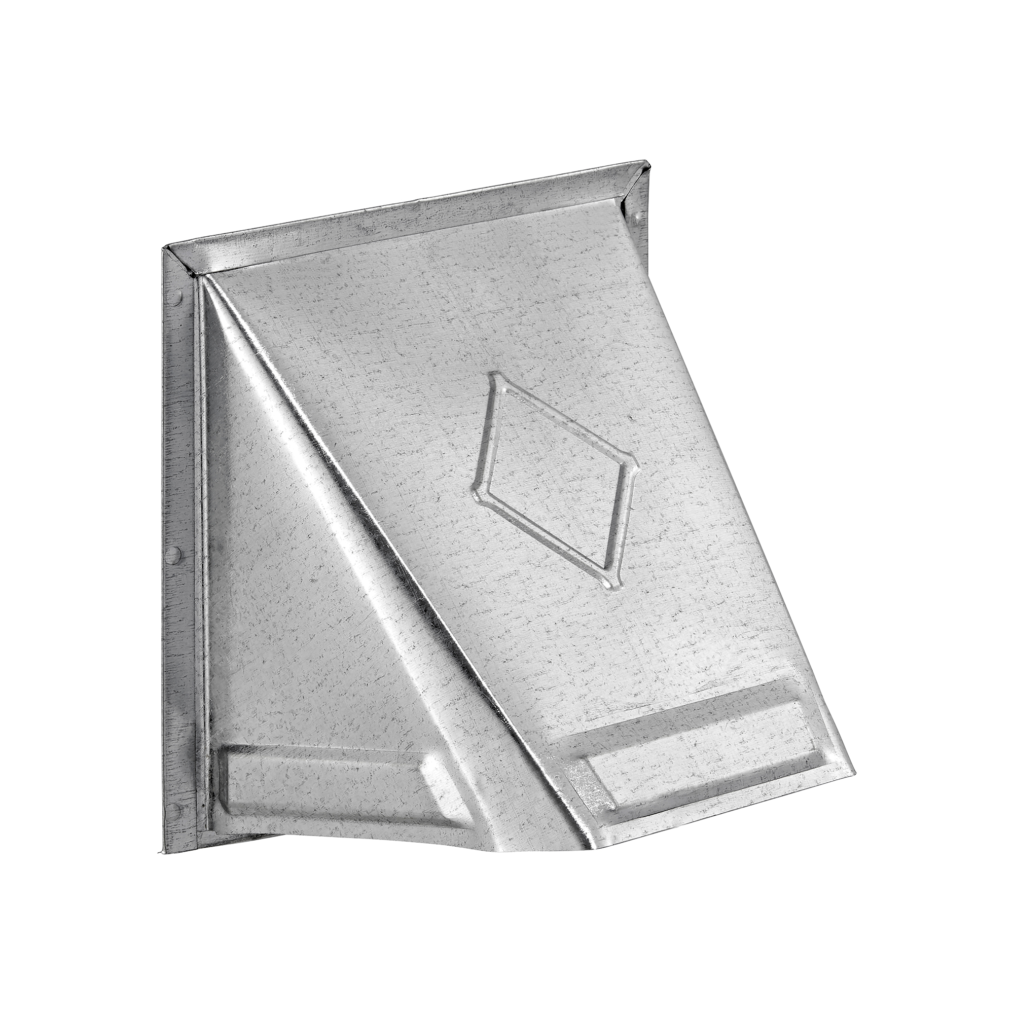 Galvanized Steel Wall Fresh Air Intake Vent (No Damper) Wire Mesh Screen - Front