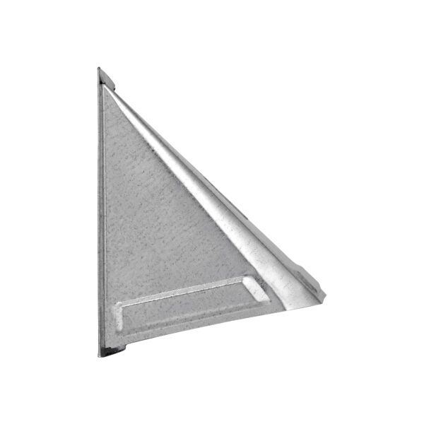 Galvanized Steel Wall Fresh Air Intake Vent (No Damper) Wire Mesh Screen - Side
