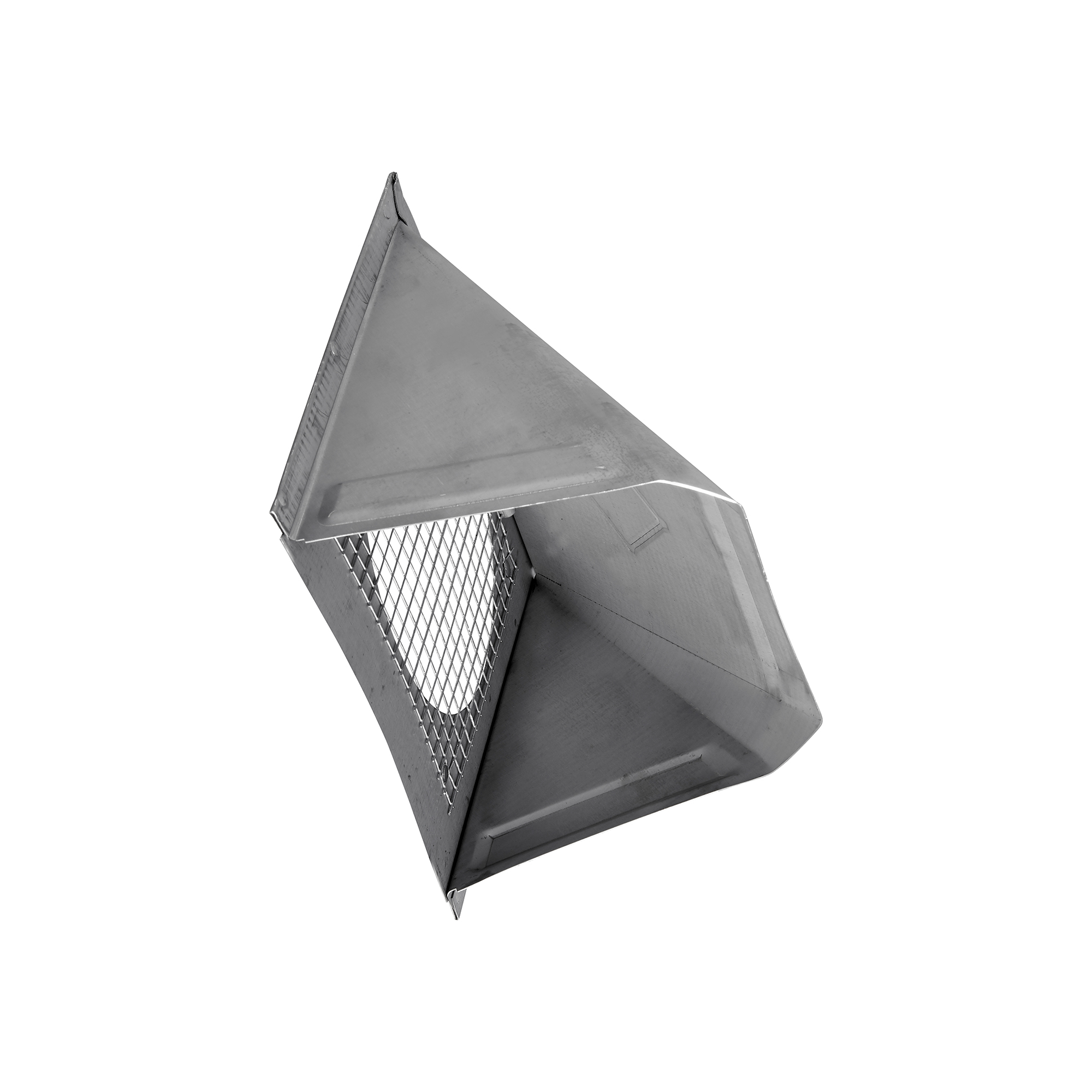 Paint Grade Steel Fresh Air Intake Vent (No Damper) Wire Mesh Screen - Flush Mount - Opening