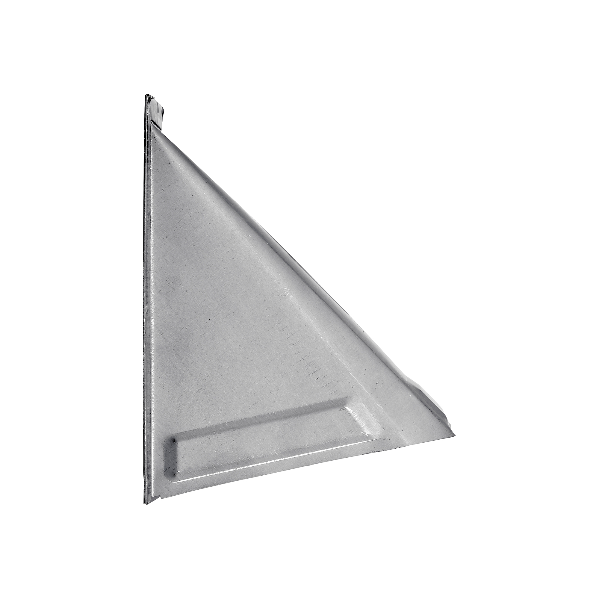 34400GNT-PG-004 Paint Grade Steel Wall Exhaust Dryer Vent Hood - Damper - Flush Mount - Side