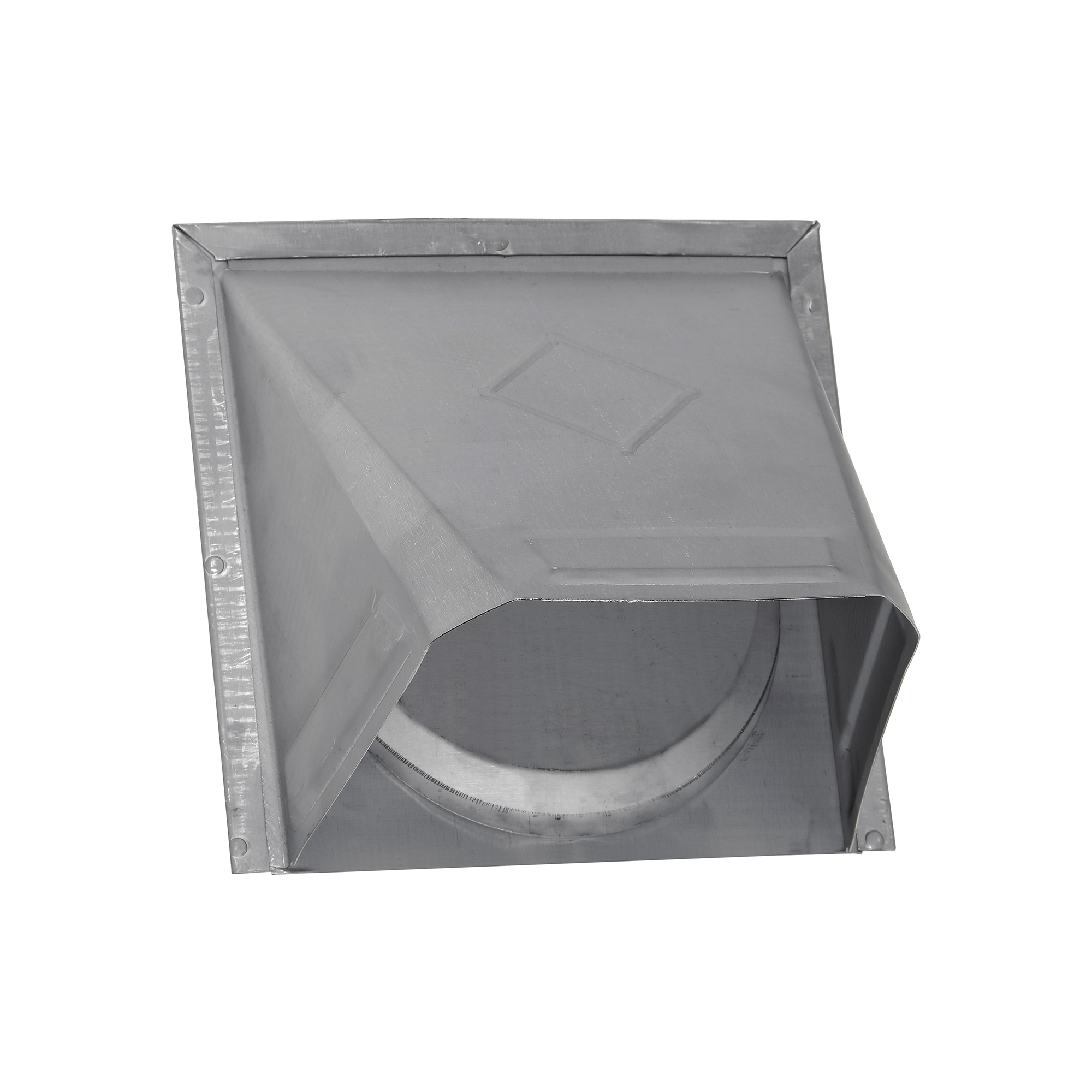 34400GNT-PG-01 Paint Grade Galvanized Steel Wall Exhaust Hood Bath Fan Vent - Damper - Screen - Flush Mount - Closed