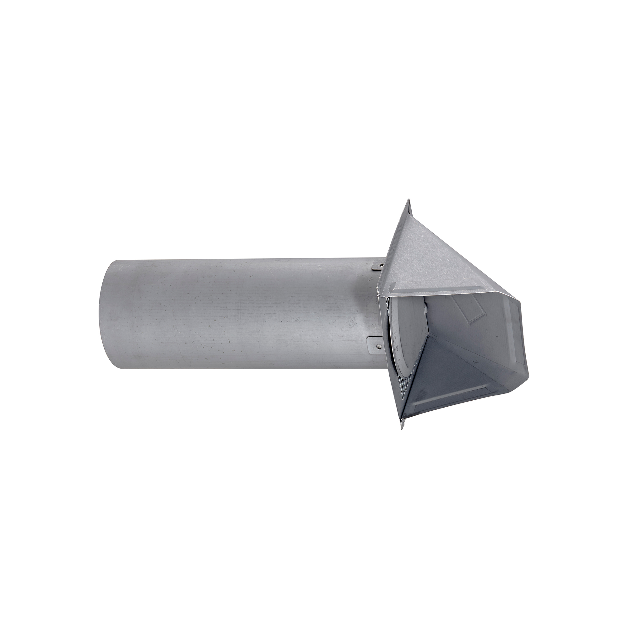 3440GMS-PG-02 Paint Grade Galvanized Steel Wall Exhaust Hood Bath Fan Vent - Damper - Screen - 11 inch Pipe - Closed