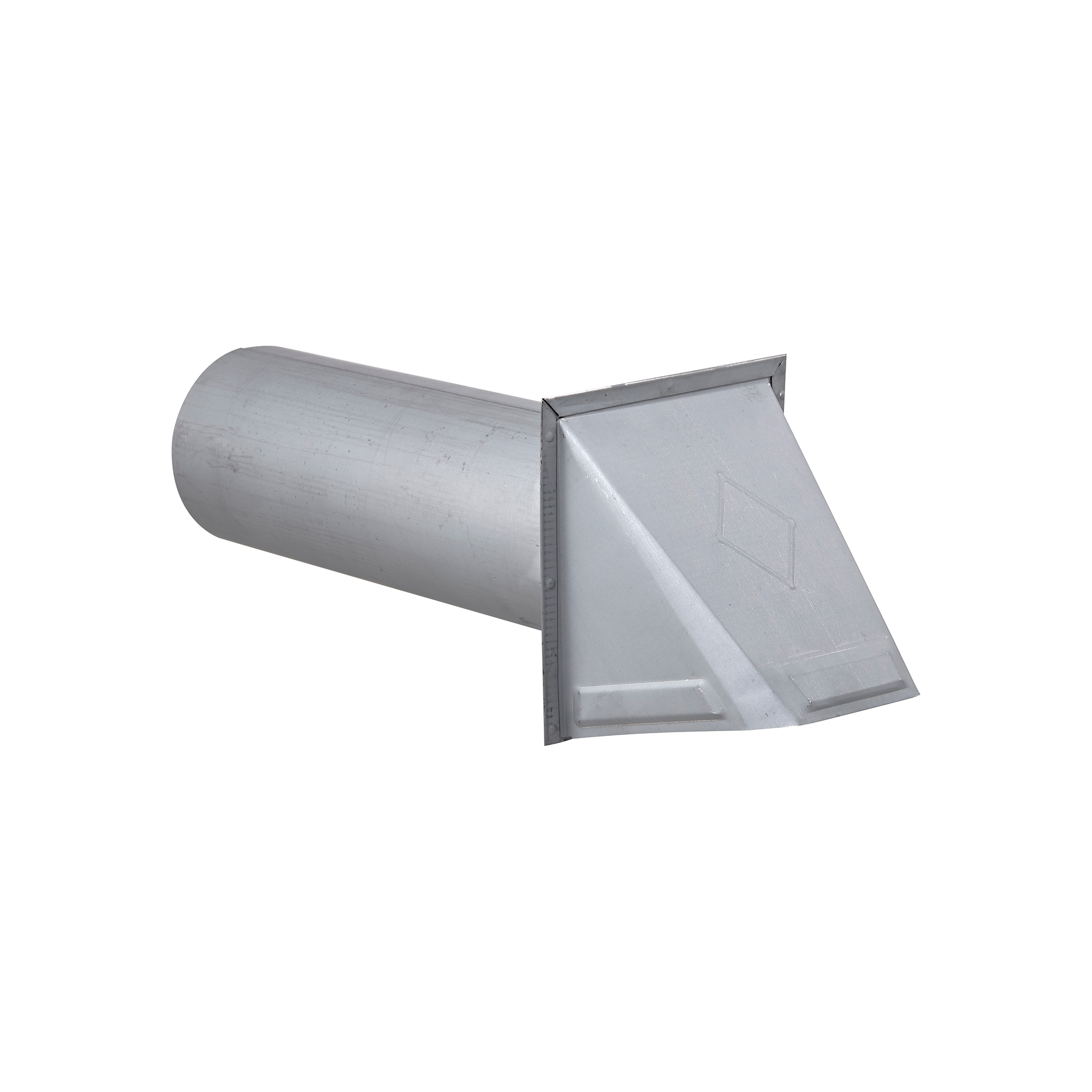 3440GMS-PG-03 Paint Grade Galvanized Steel Wall Exhaust Hood Bath Fan Vent - Damper - Screen - 11 inch Pipe - Front