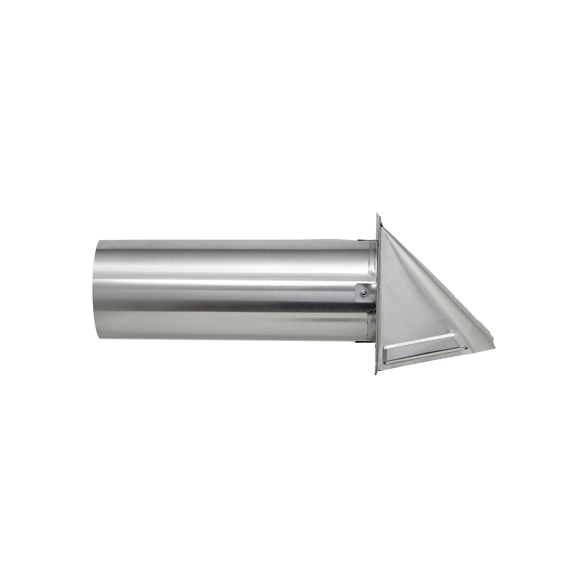 Aluminum Wall Exhaust Hood Bath Fan Vent - Damper - Wire Mesh Screen - 11 inch Pipe - Side